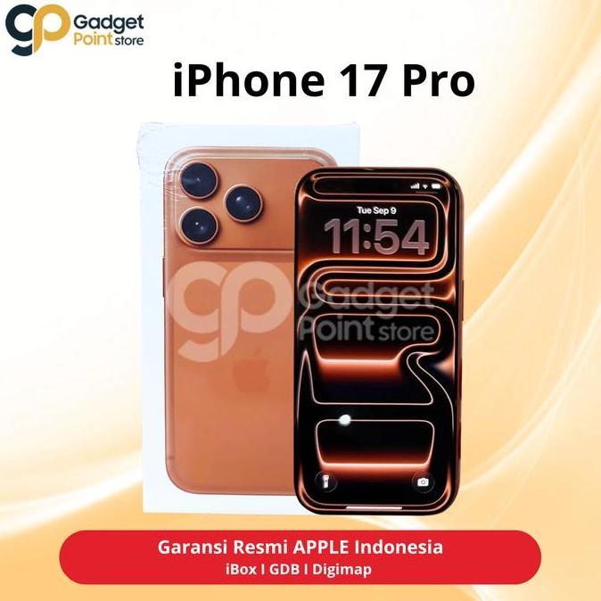 APPLE iPhone 17 Pro 256GB 512GB 1TB A19 Pro 6.3" OLED 120Hz Resmi IBOX GDN DIGIMAP