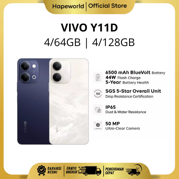 VIVO Y11D (4/64) (4/128) (6/128) - GARANSI RESMI