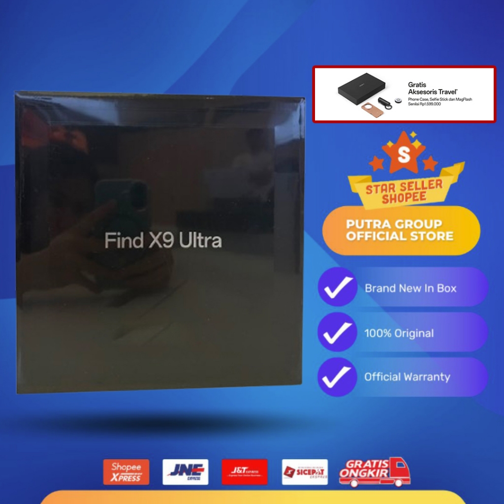 (RESMI) Oppo Find X9 Ultra 12/512GB 16/1TB Canyon Orange Tundra Umber Garansi Resmi Indonesia 1 Tahu