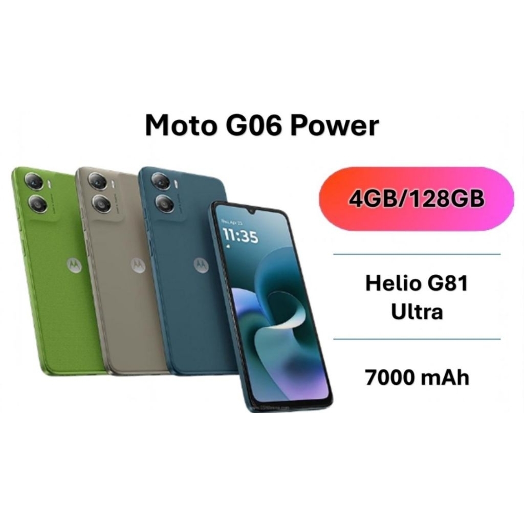 MOTOROLA G06 POWER 4/128 & 8/128 GARANSI RESMI