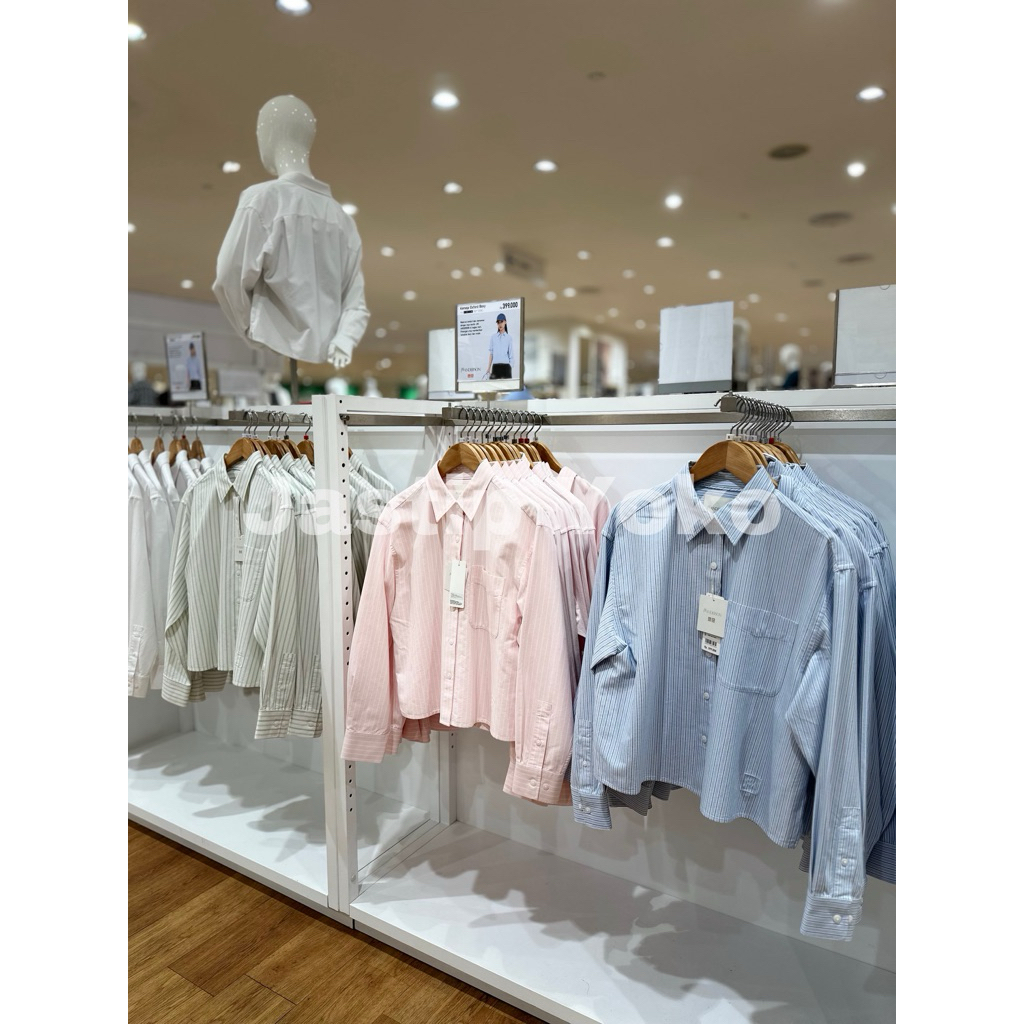 Jual WOMEN Kemeja Oxford Boxy Lengan Panjang UNIQLO | Shopee Indonesia