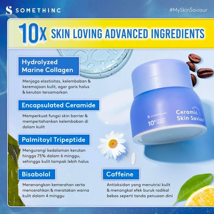 SOMETHINC [2 PCS] Paket Hemat Ceramic Skin Saviour Moisturizer Gel