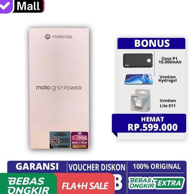 Pak_dismantoko - Motorola G57 Power 5G 8/256GB 8/128GB Garansi Resmi | Moto G67 8GB 256 GB