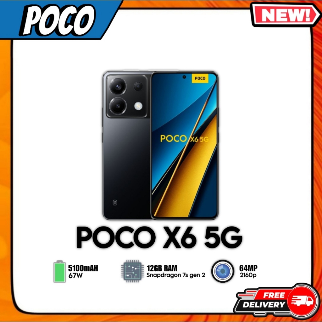 Poco X6 5G 12/256 | new garansi resmi