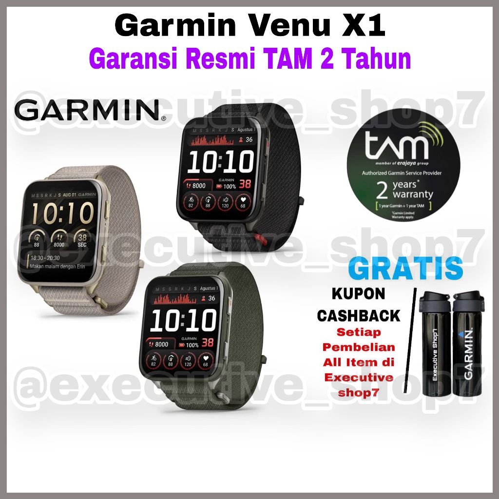 Garmin Venu X1 - Garansi Resmi TAM 2 Tahun