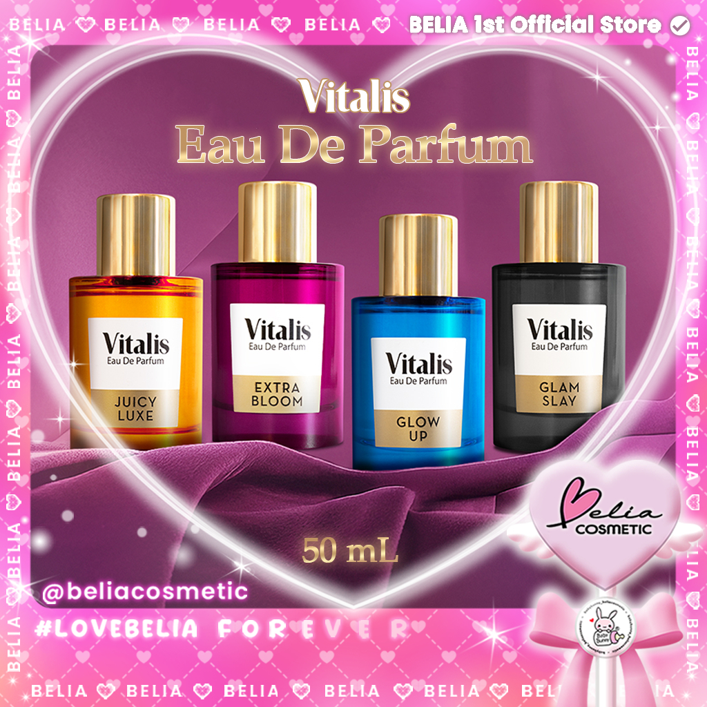 [ BELIA ] VITALIS Eau De Parfum 50ml | Glow Up | Juicy Luxe | Glam Slay