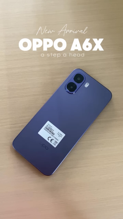 [ Official Store ] OPPO A6x 4/64GB 4/128GB 6/128GB IP64 Water Dust Resistance 6500mAh Large Battery | Lazada Indonesia