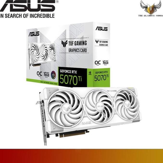 Allthebest- ASUS TUF Gaming GeForce RTX 5070 Ti 16GB GDDR7 White OC Edition