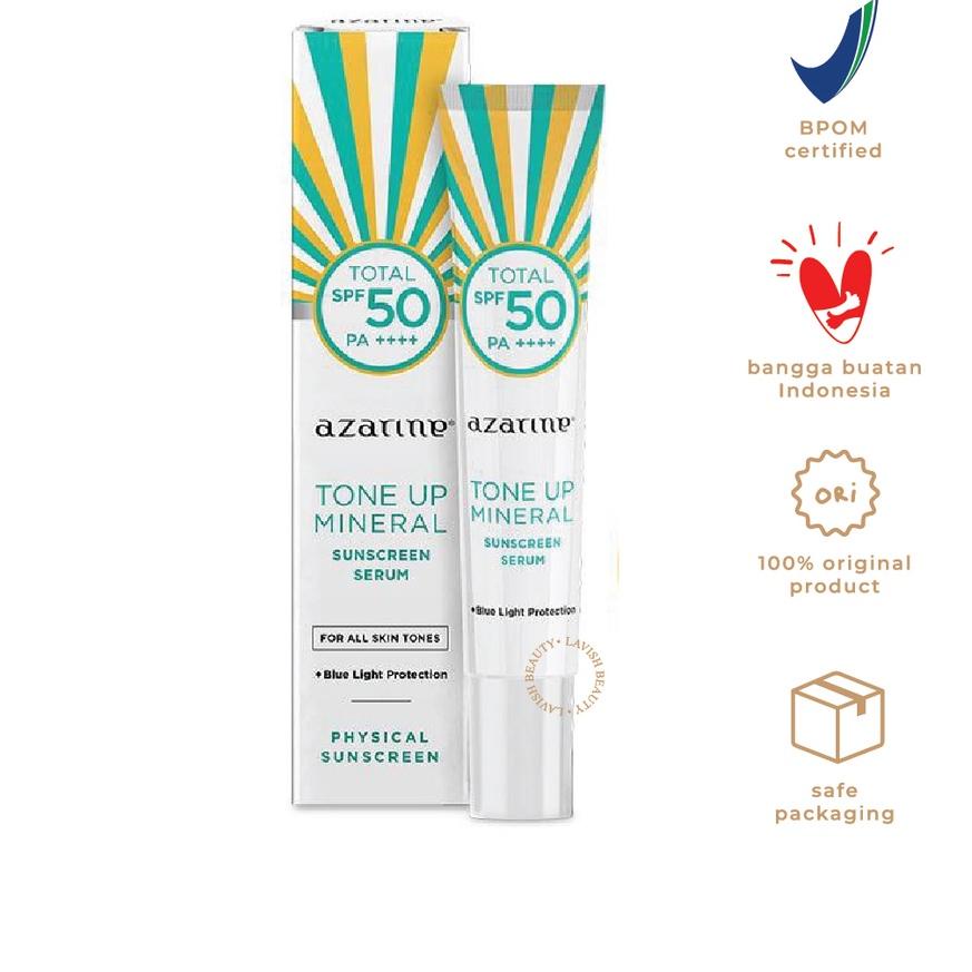 ✳ AZARINE Tone Up Mineral Sunscreen Serum SPF 50 PA++++ (27ml) ✿