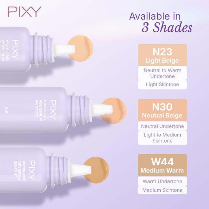 Ready Pixy Filter_ Airy Serum Skin Tint Skin Tint Bertekstur Ringan Dan Menghidrasi Dilengkapi