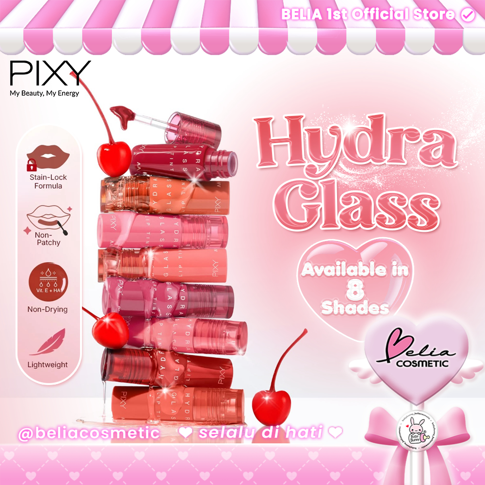 [ BELIA ] PIXY Hydra Glass Lip Tint | Non-Drying | Shiny gloss finish