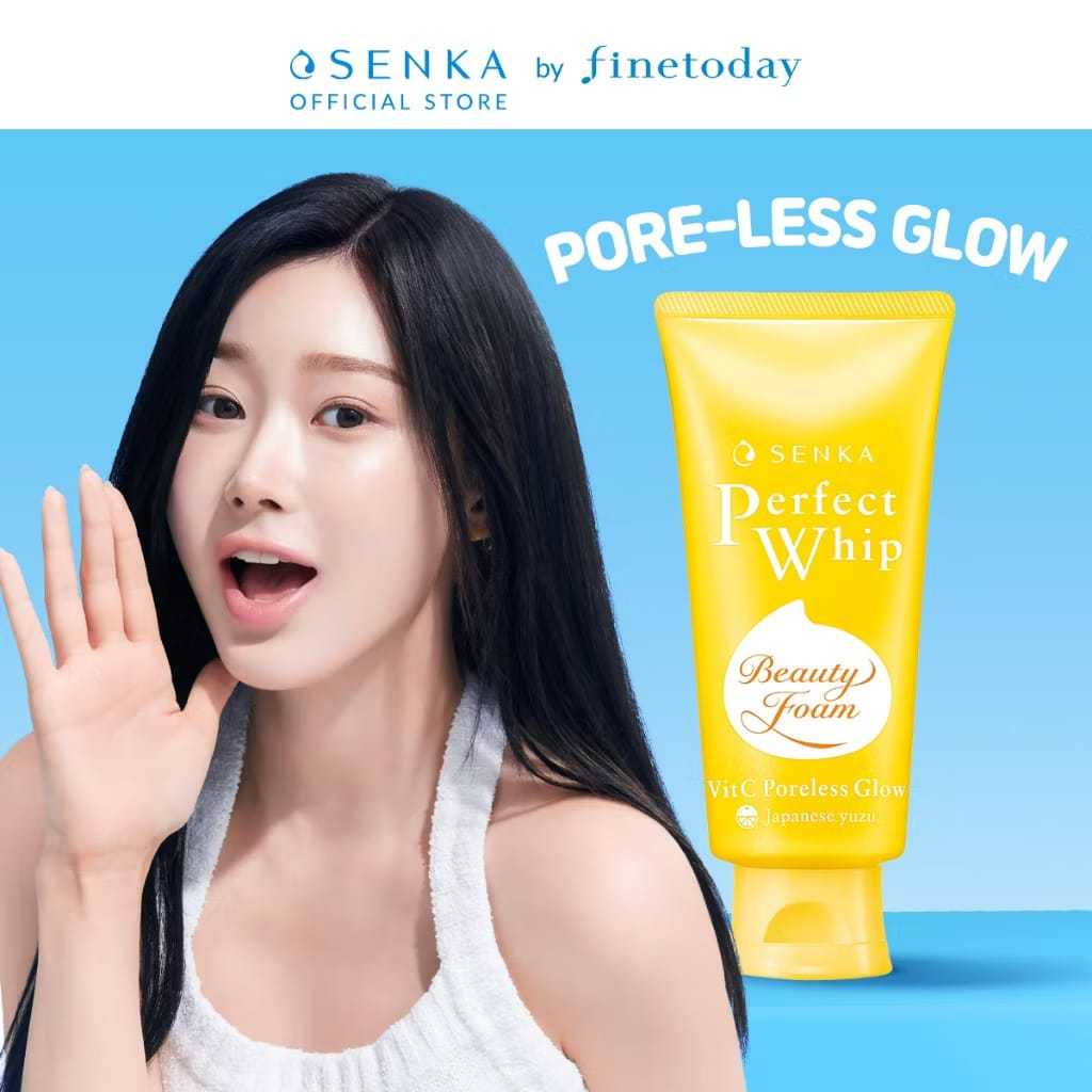 SENKA Perfect Whip Vit C Poreless Glow Facial Foam 100gr