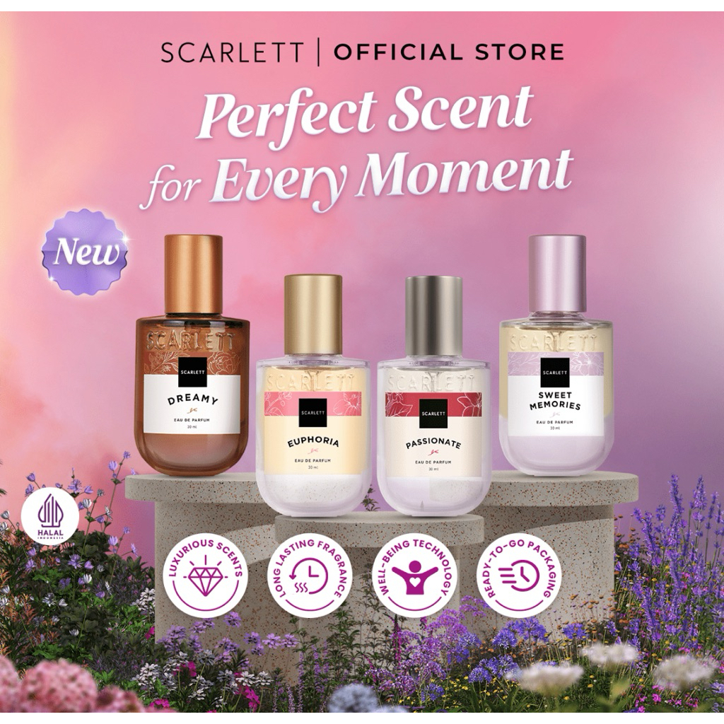 [BUNDLING] Scarlett Whitening Eau De Parfum & Extrait De Parfum - Long Lasting | Mewah | Unisex