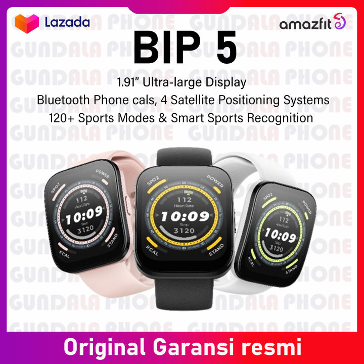 Amazfit BIP 5 Smartwatch Bluetooth Phone Call GPS - Garansi resmi | Lazada Indonesia