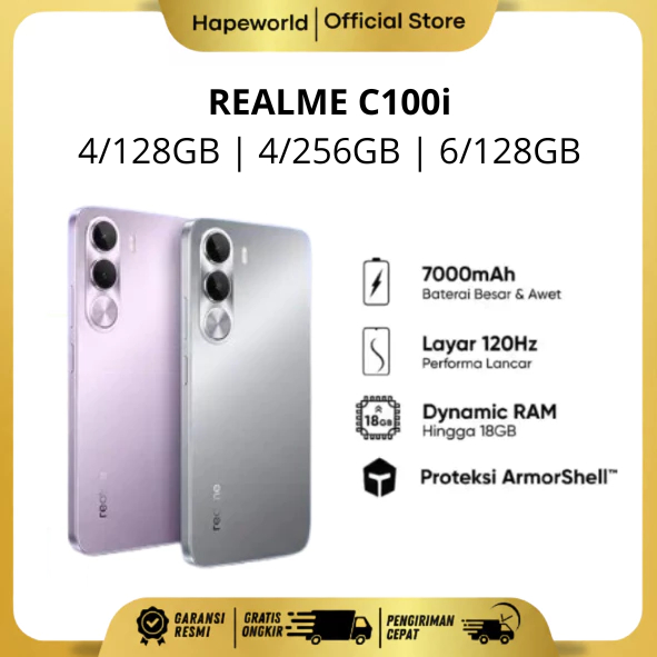 REALME C100i (4/128GB) (4/256GB) (6/128GB) - GARANSI RESMI