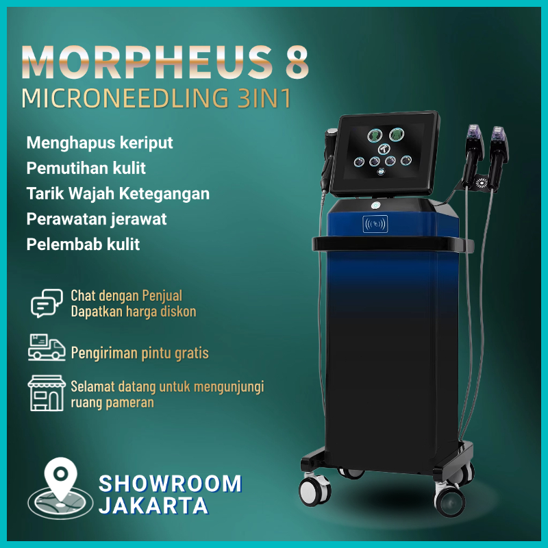 Jual Morpheus 8 rf 3in1 microneedle microneedling mesogun mesotherapy alat klinik kecantikan meso injector | Shopee Indonesia