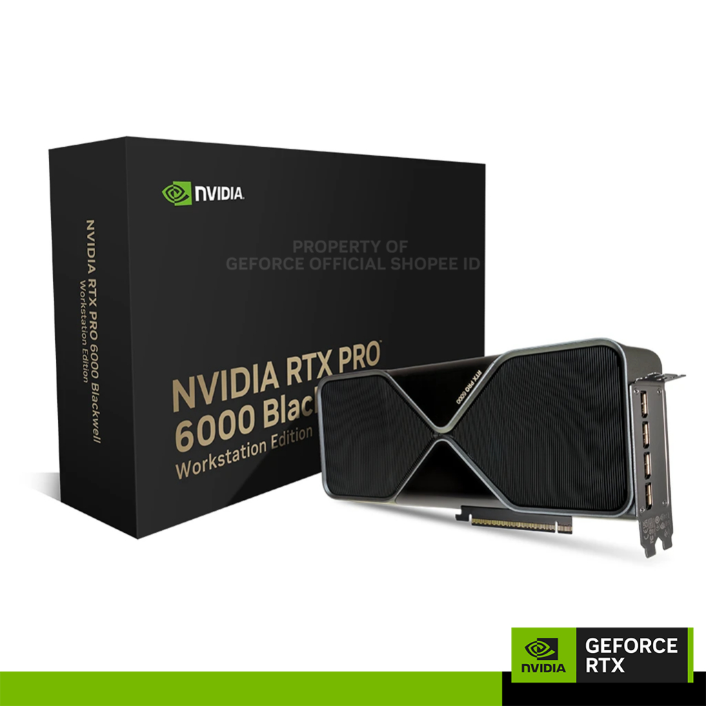 Jual NVIDIA RTX PRO 6000 Blackwell Workstation Edition | 96GB GDDR7 | Shopee Indonesia