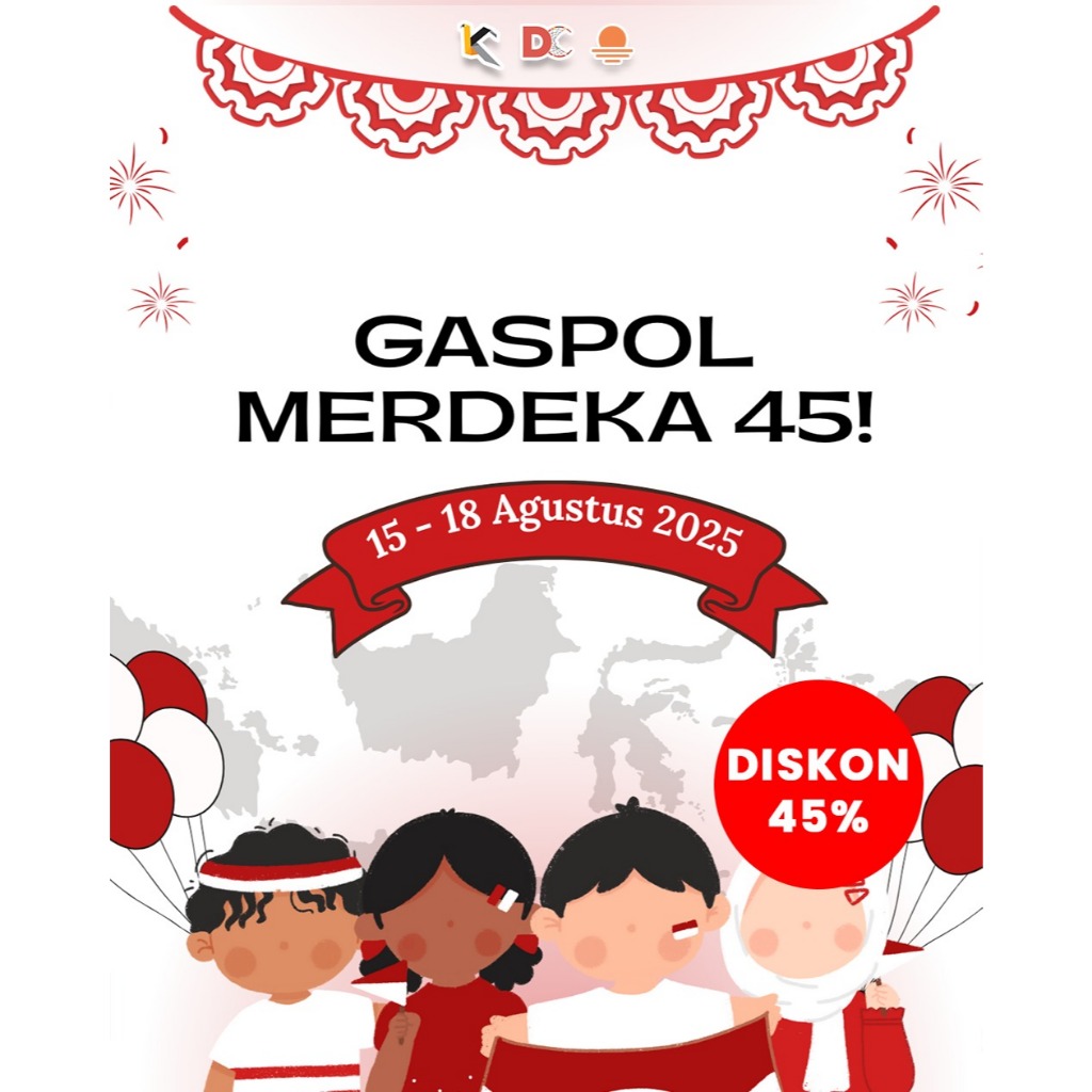 Jual SPEASIAL PROMO GASPOL MERDEKA 45! DISKON 45% PERIODE 15 - 18 AGUSTUS 2025 | Shopee Indonesia
