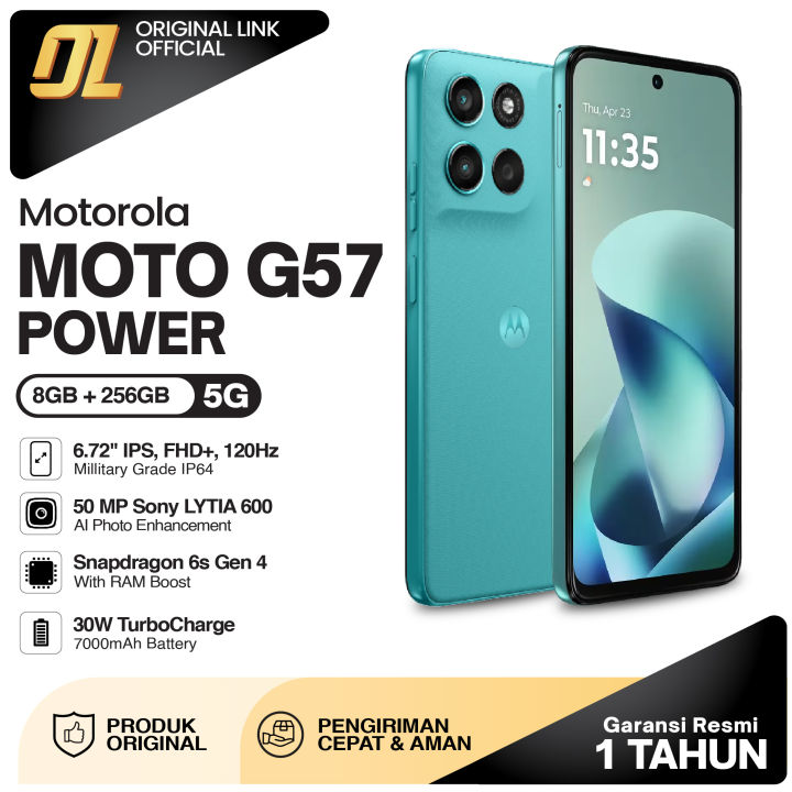 Motorola Moto G57 Power 5G 8/256 GB 8GB 256GB Original Smartphone | Lazada Indonesia