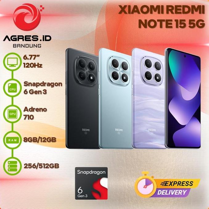 Xiaomi Redmi Note 15 5G 8Gb/12Gb 256Gb/512Gb Garansi Resmi Indonesia
