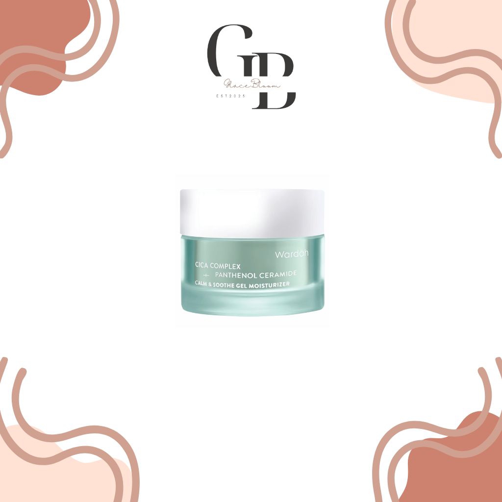 Wardah Cica Complex + Panthenol Ceramide Calm & Soothe Gel Moisturizer.