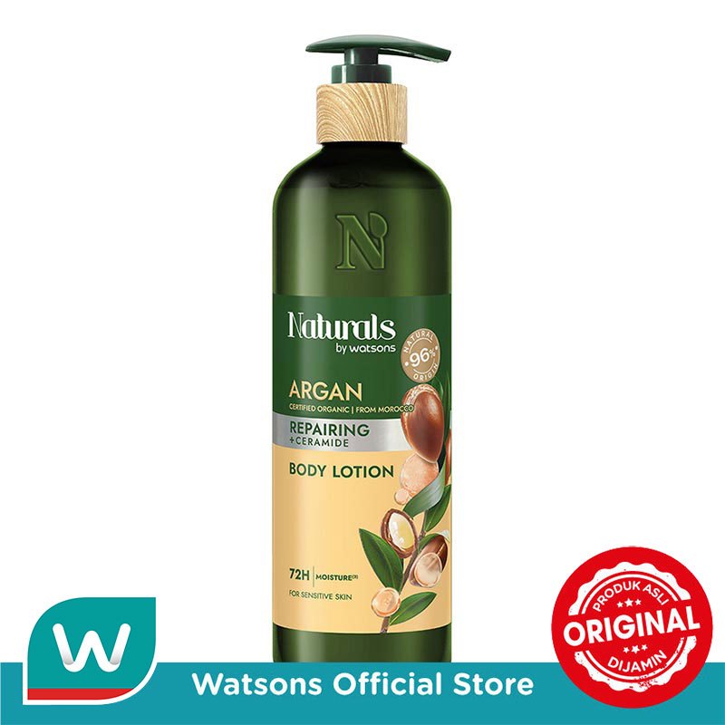Jual Naturals by Watsons Argan + Ceramide Repairing Body Lotion 490ml | Shopee Indonesia