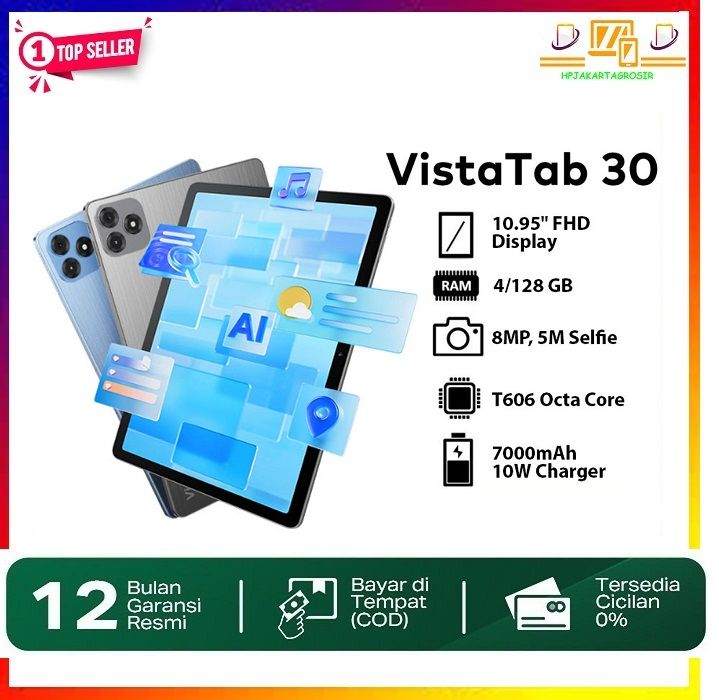 itel VistaTab 30 Tablet 4/128 GB | Lazada Indonesia