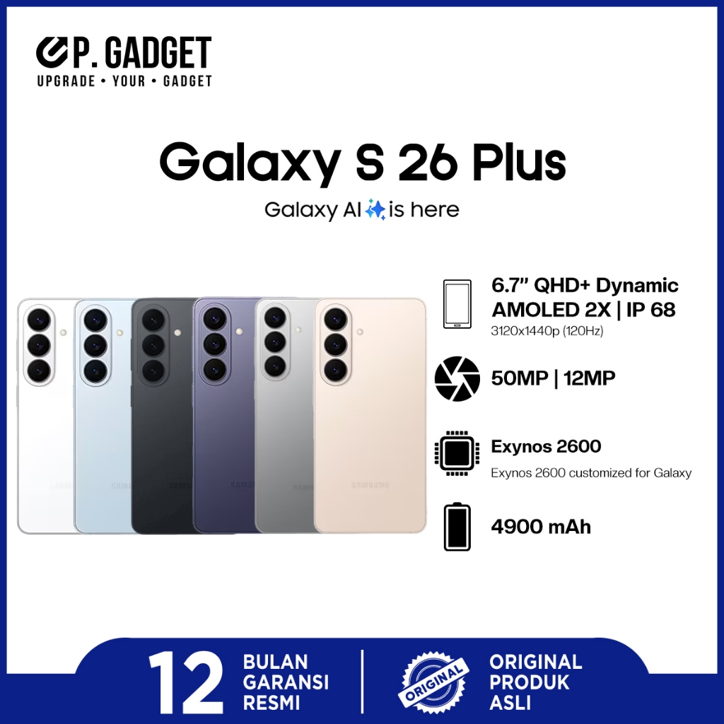 UP GADGET - SAMSUNG GALAXY S26 PLUS - NEW - PONTIANAK