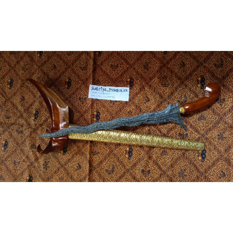 Jual KERIS PANINBAL luk 9 KAMARDIKAN pamor top | Shopee Indonesia