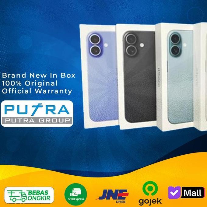 (RESMI) iPhone 16 128GB 256GB 512GB Ultramarine Teal White Black Pink 5G