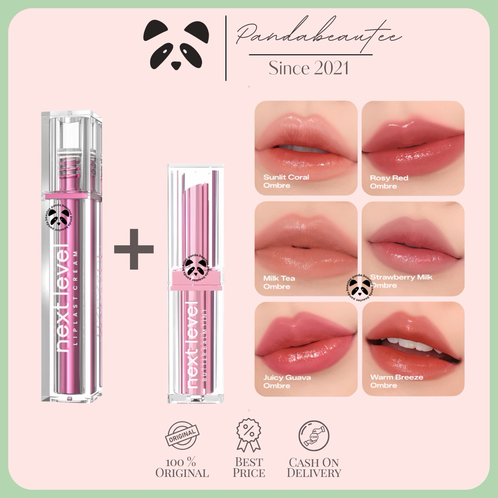 PANDABEAUTEE - Hanasui [BEST OMBRE] Next Level Signature Glossy Ombre Liplast Butter Balm -  Paket Ombre Tahan Lama 16H Matte Glossy Finish Longlasting Warm Cool Tone Lipcream Lipbalm Lip Gloss Makeup Official Store