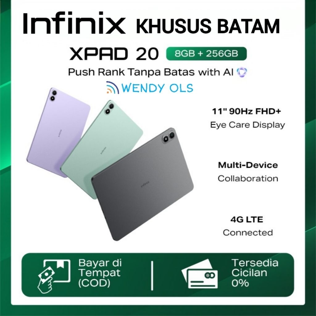 Infinix XPad 20 4G LTE Ram 8/256GB Original New Garansi Resmi Indonesia X Pad Tablet Android