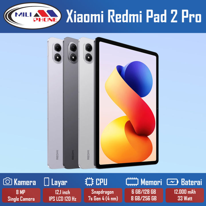 Xiaomi Redmi Pad 2 Pro Wi-Fi Garansi Resmi 1 Tahun | Lazada Indonesia