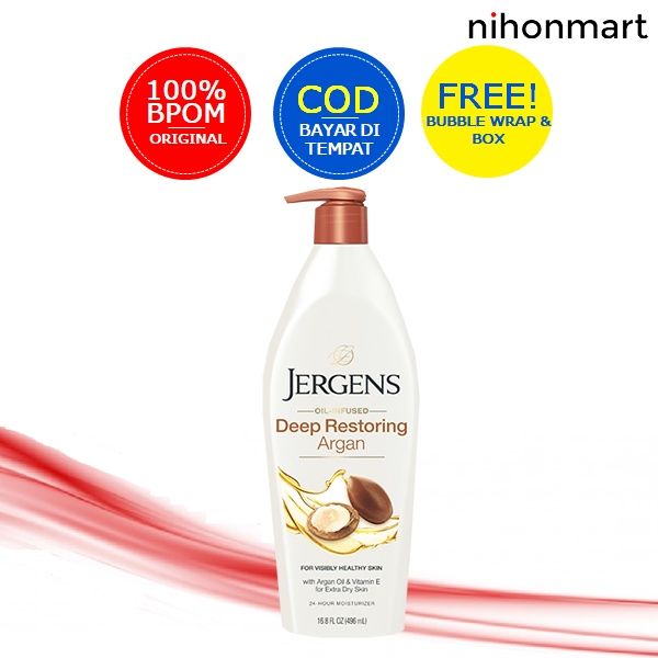 Jergens Oil Infused Deep Restoring Argan 496ml | Lazada Indonesia