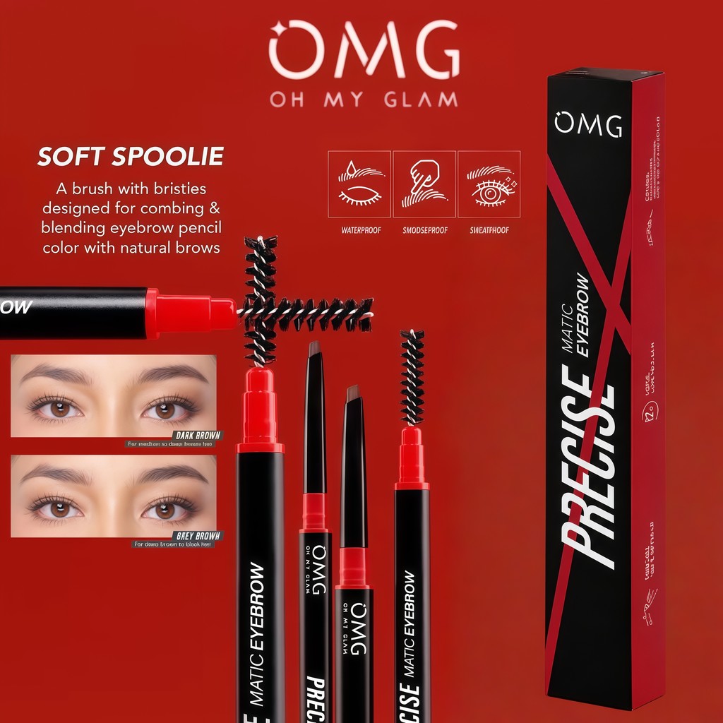 OMG OH MY GLAM EYEBROW Precise Matic, Precisely On-Point! Pensil Alis Tahan Lama dan Presisi