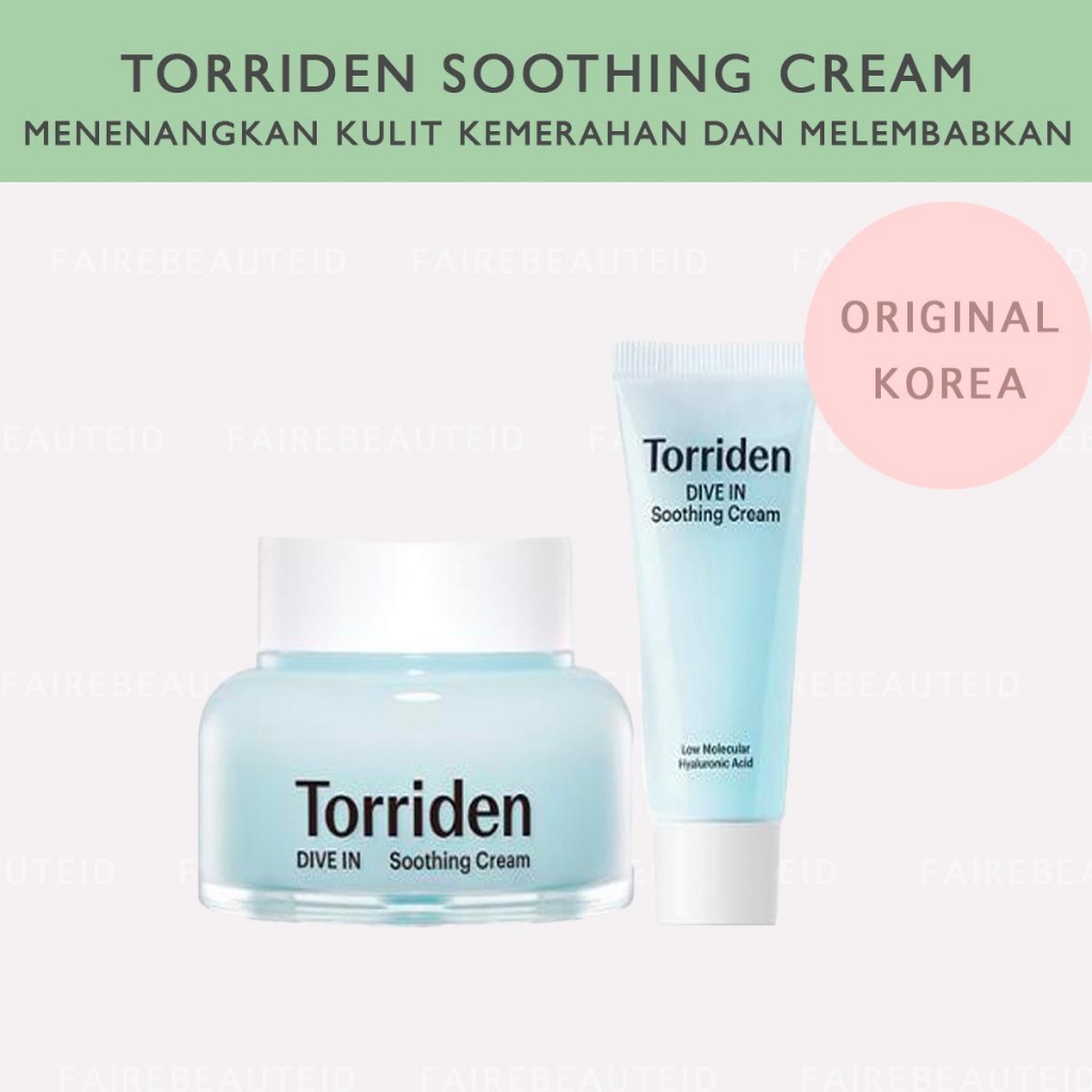 [PRE ORDER]  TORRIDEN DIVE IN SOOTHING CREAM SET 100ml + 20ml | ORIGINAL KOREA 100%