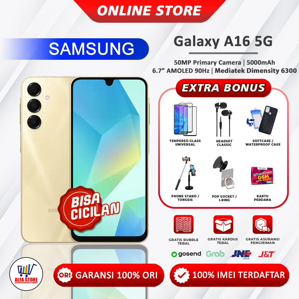 Samsung Galaxy A16 5G RAM 8/256GB Bonus Adaptor 25Watt Garansi Resmi