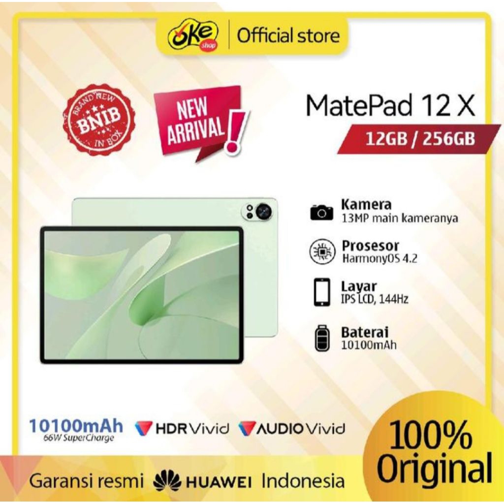 HUAWEI MatePad 12 X Laurent Tablet 12/256GB | PC-level WPS Office | PaperMatte Display | GoPaint | 66 W SuperCharge
