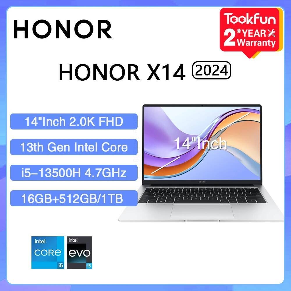 Jual HONOR MagicBook X14 Pro 2024 Laptop Intel Core i5-13500H AMD Ryzen R5 16GB 512GB 1TB 14" FHD Pearl Notebook Ultrabook | Shopee Indonesia