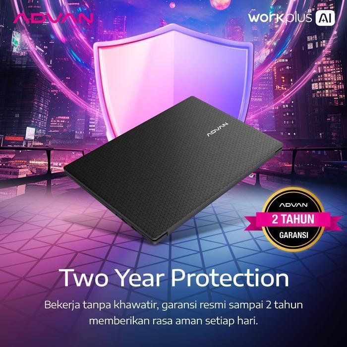 ADVAN WORKPLUS AI RYZEN 7 255 8GB/512GB 14" INCH FHD+ 16:10 IPS DUAL COOLING SYSTEM LAPTOP NOTEBOOK FREE WINDOWS 11 GARANSI RESMI 2 TAHUN ORIGINAL DAN TERPERCAYA