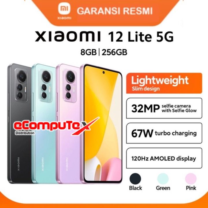 XIAOMI MI 12 LITE 8/256 GB HANDPHONE XIAOMI 8/256GB GARANSI RESMI | Lazada Indonesia