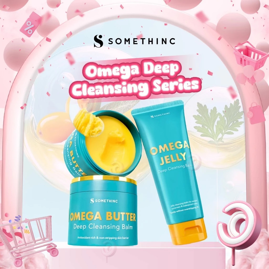 SOMETHINC - OMEGA BUTTER | JELLY DEEP CLEANSING BALM ( 5 | 30 | 80 | 100 ml ) - Pembersih Make Up