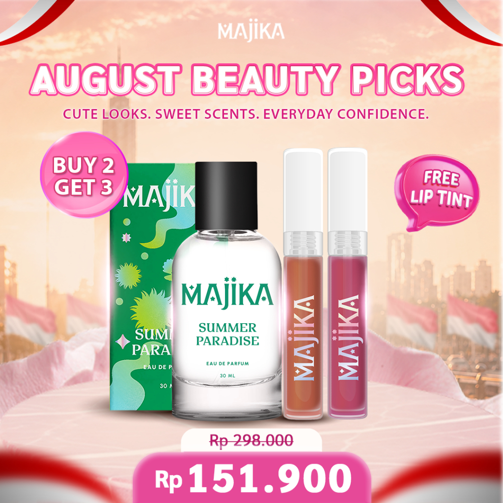 MAJIKA Summer Paradise Eau de Parfum FREE Lip Tint