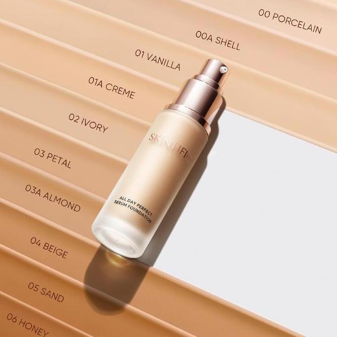 TERMURAH - top creator SKINTIFIC All Day Perfect Serum Foundation Full Coverage