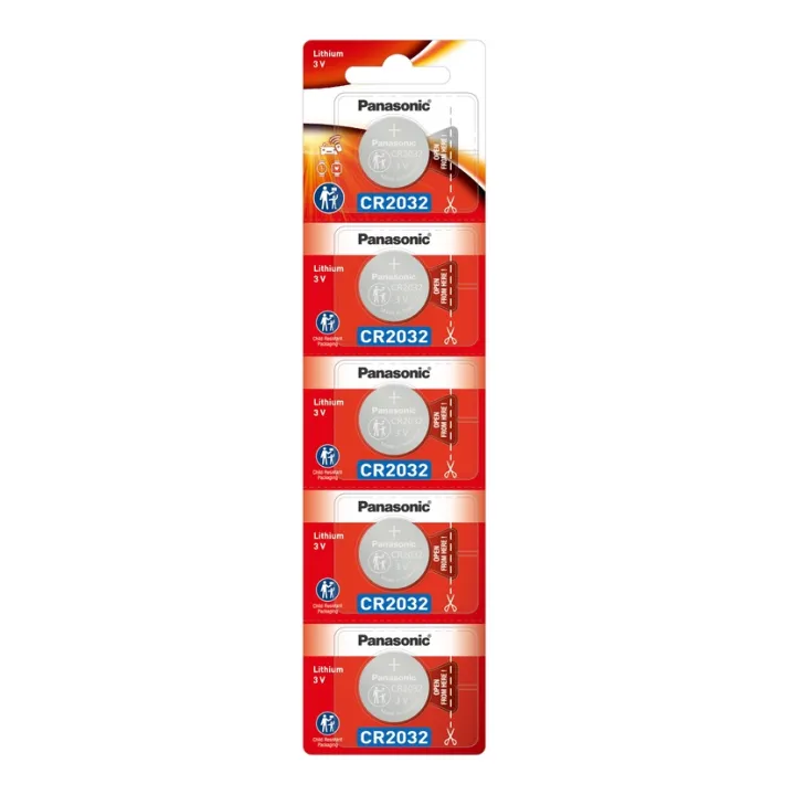 Panasonic Baterai Lithium Koin CR2032 5pc Battery Lithium Coin CR2032 | Lazada Indonesia