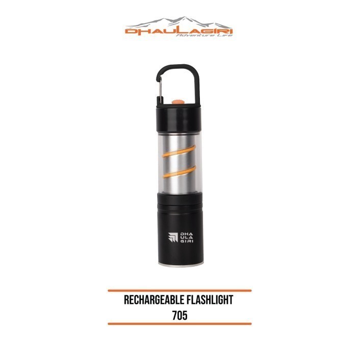 Jual Flashlight Rechargeable USB Type C Dhaulagiri 705 Lampu dan Senter Camping Multifungsi | Shopee Indonesia