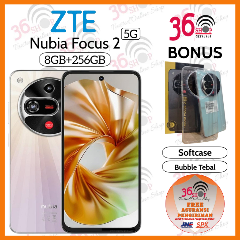 ZTE Nubia Focus 2 5G 8GB+256GB - Disply 6.7' Inch - Camera 108MP - 5000mAh - Garansi Resmi 1 Tahun