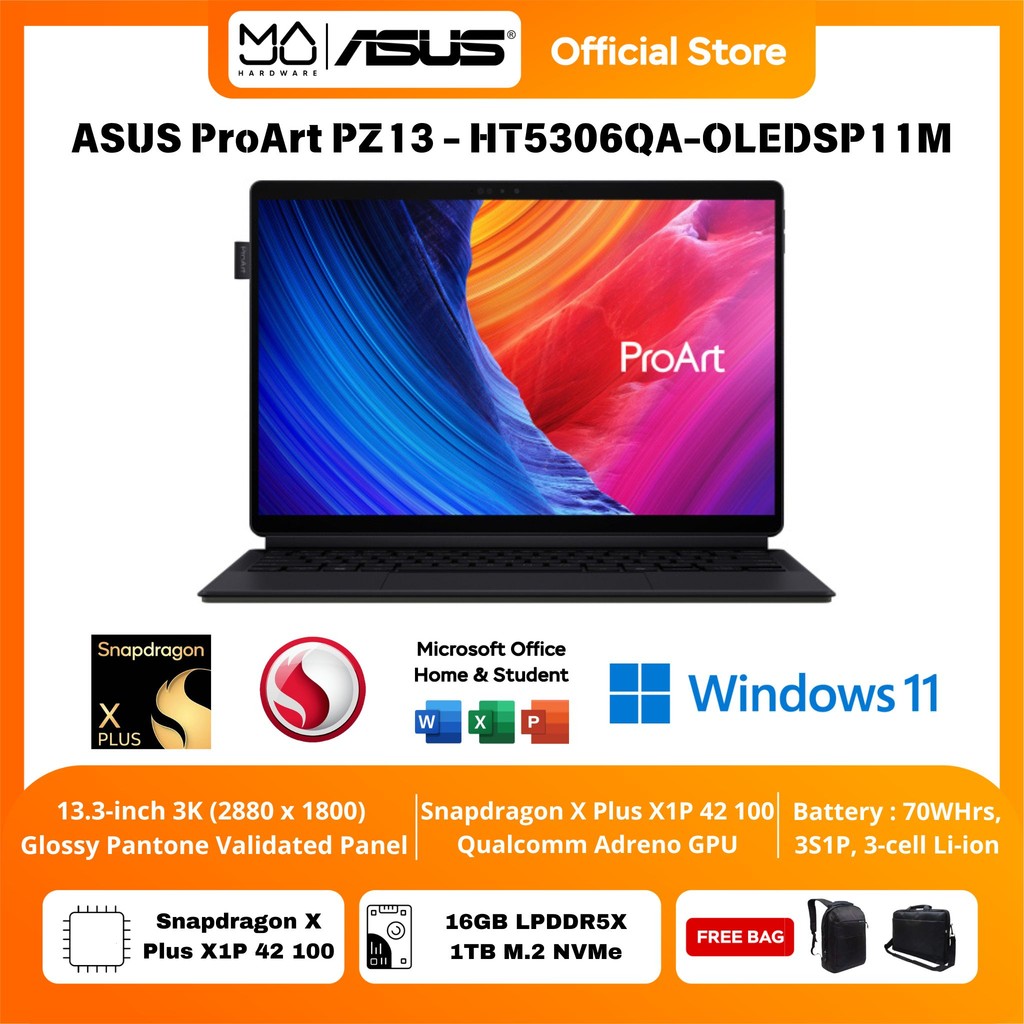 Jual Laptop ASUS ProArt PZ13 HT5306QA-OLEDSP11M - Nano Black | Shopee Indonesia