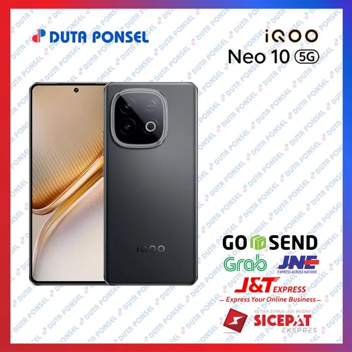 DISKON PROMO Iqoo Neo 10 5G Garansi Resmi 16/512 GB Garansi Resmi - Onyx Black | Lazada Indonesia