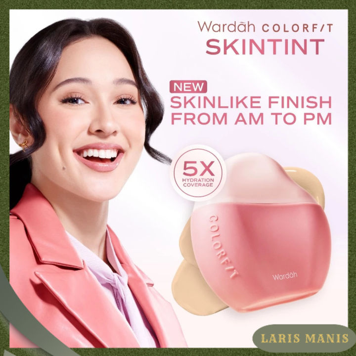 WARDAH Skin Tint Pink Colorfit Supercharged Serum Tint SPF 40 PA+++ Netto 30ml | Lazada Indonesia